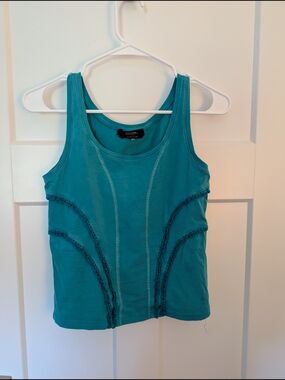 MaxMara Teal Sleeveless Tank Top